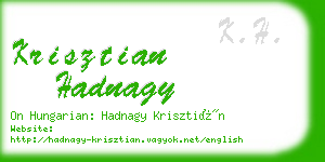 krisztian hadnagy business card